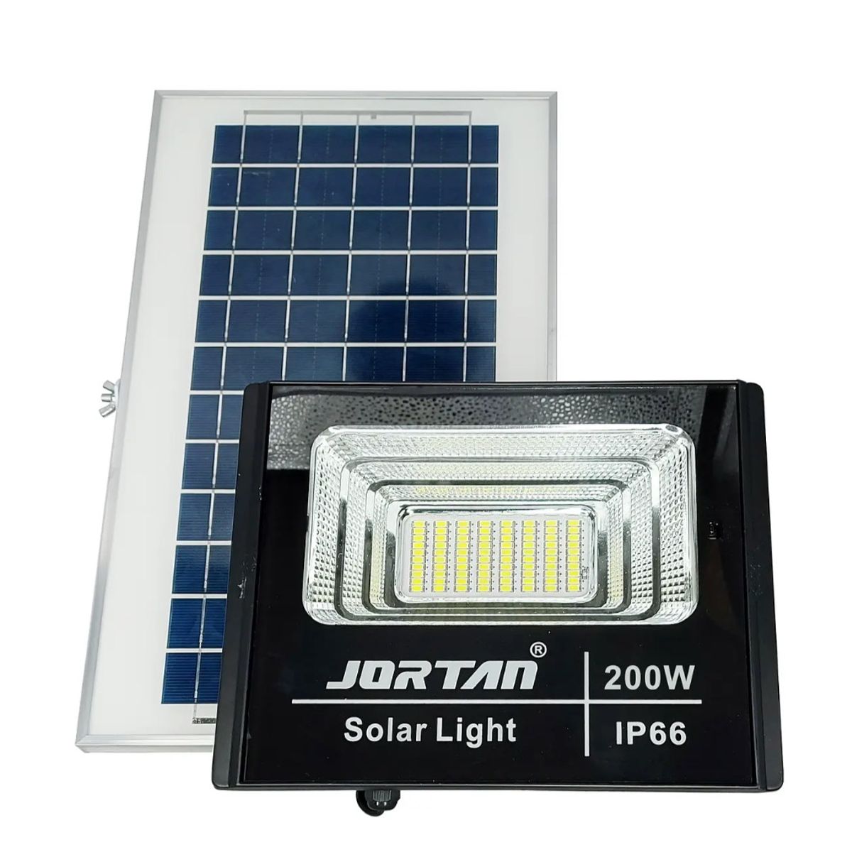 GENERICO - Reflector LED De 200W IP66 Con Panel Solar y Control Remoto Jortan