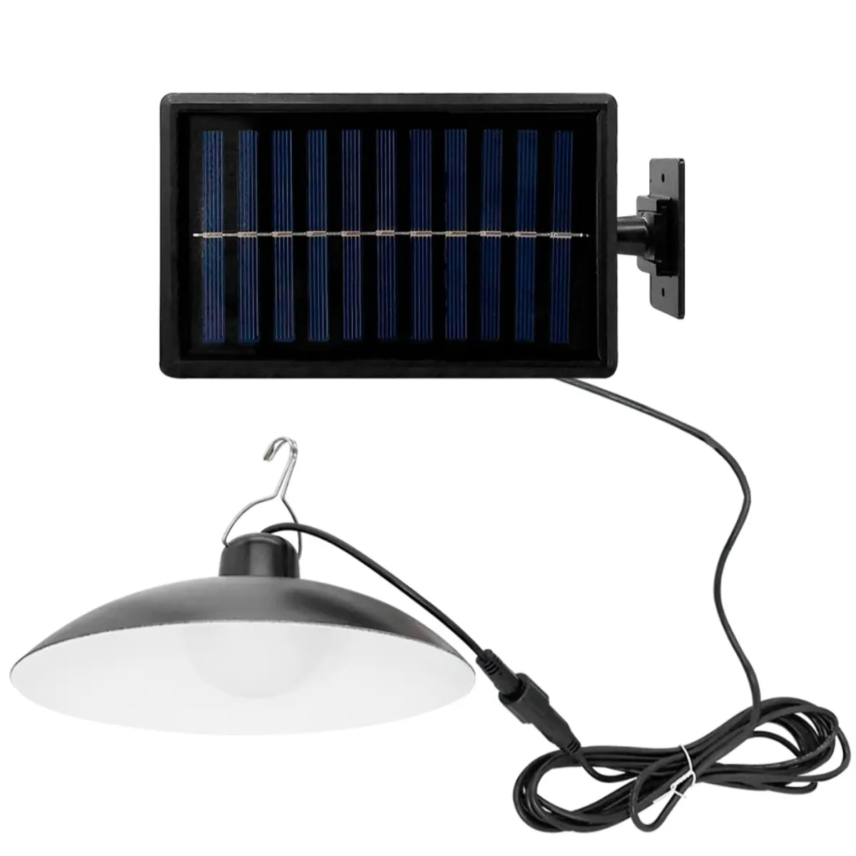 GENERICO - Lámpara Colgante Solar LED Recargable Panel y Control Remoto 30W IP44
