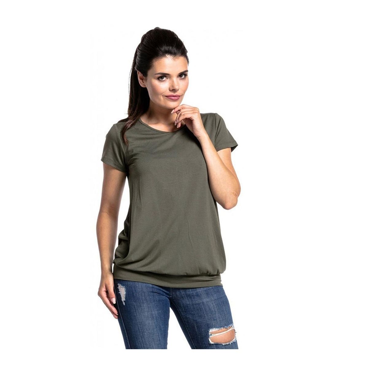 KIVARA - Polera Lactancia Maternidad Manga Corta Verde - Verde