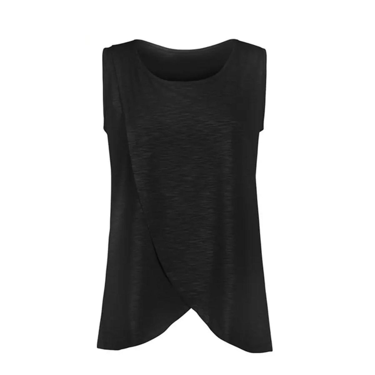 KIVARA - Polera Lactancia Maternidad Cascade Manga Corta Negra - Negro