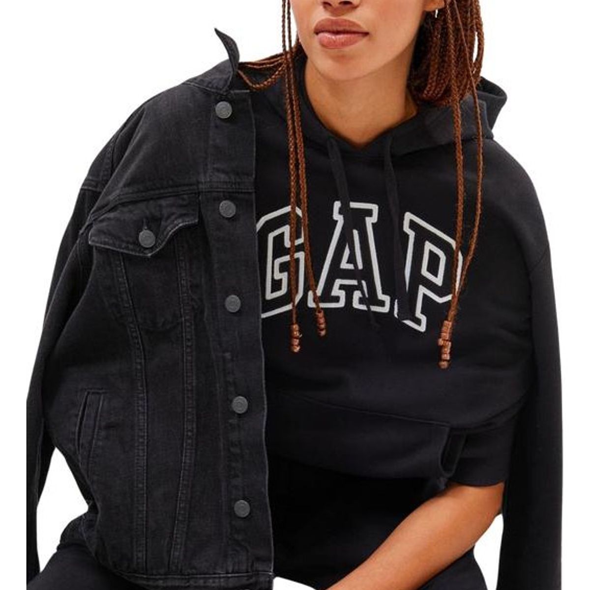 GAP - Polerón Logo Sin cierre Negro GAP