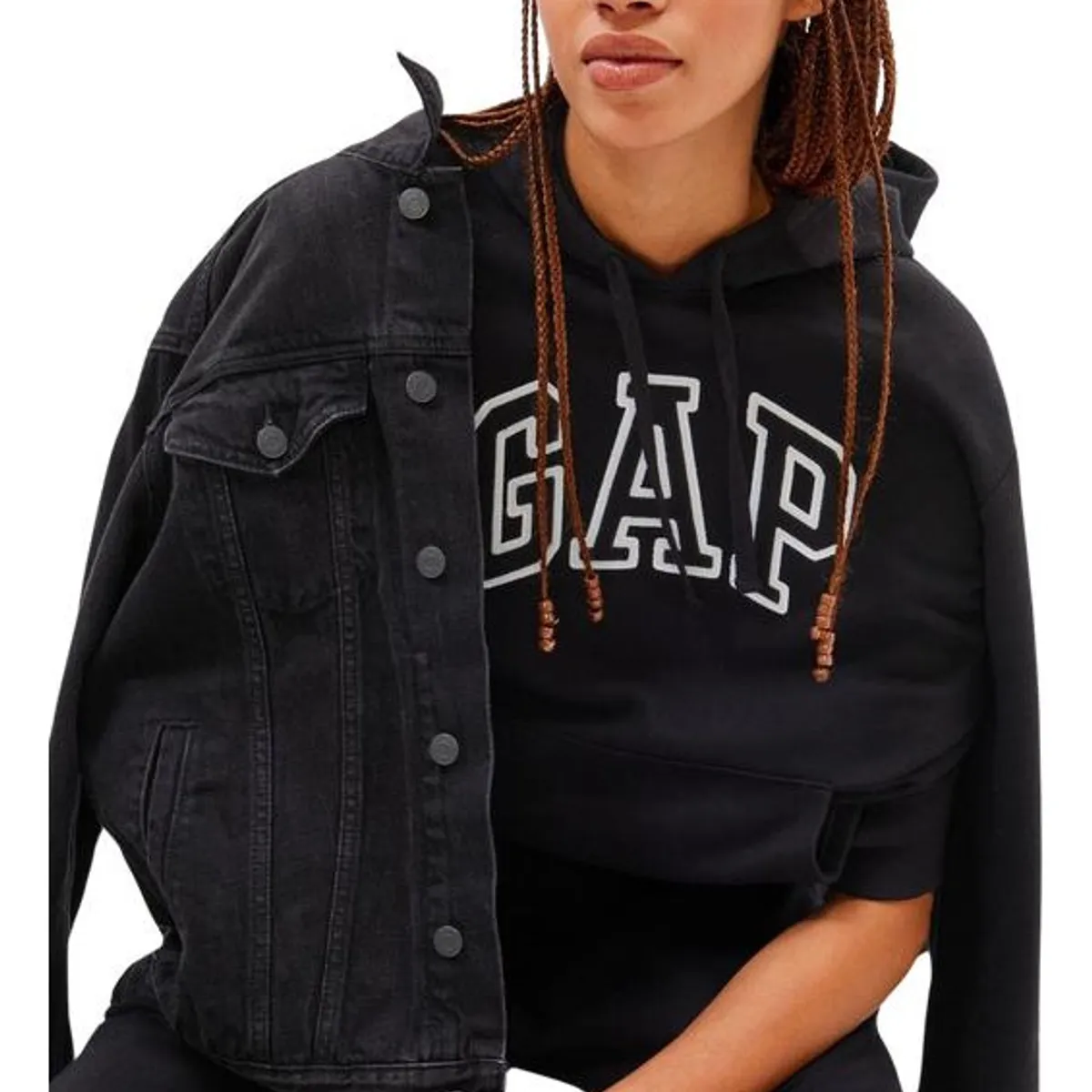 GAP - Polerón Logo Sin cierre Negro GAP