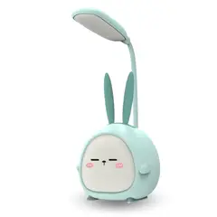 SANTU HOME & DECO - Lampara De Mesa Escritorio Led Kawaii Turquesa