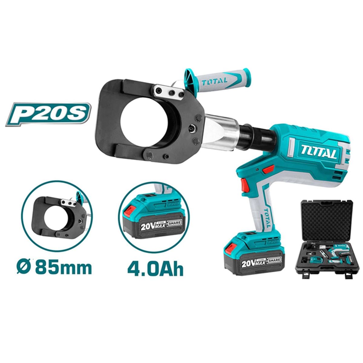 INGCO - Cortador Corta Cables Hidráulico 20v Bat Carg Total