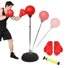GENERICO - SET DE BOLA Y GUANTES DE BOXEO