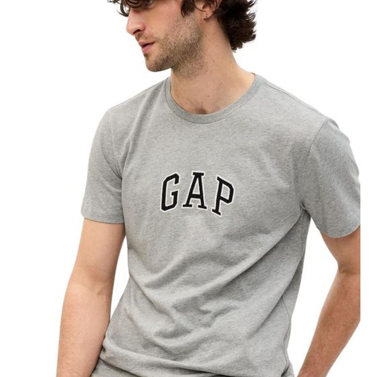 GAP - Polera Logo Manga Corta Gris GAP