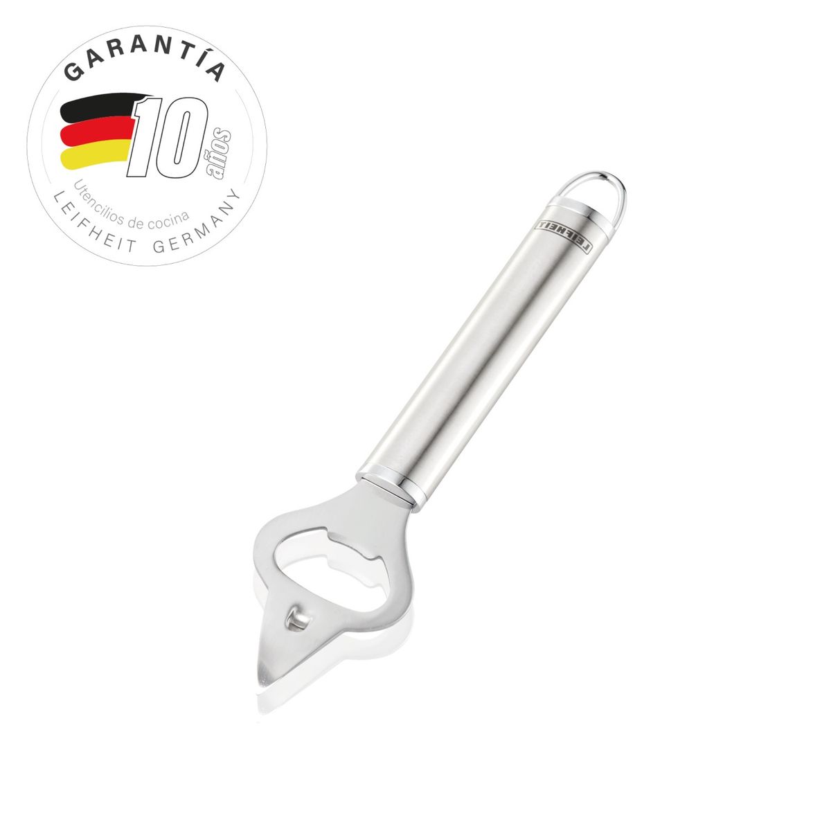 LEIFHEIT - Destapador de botellas de acero inoxidable