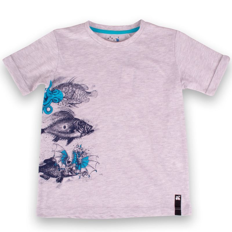 PILLIN - Polera Niño Gris claro Pillin PILLIN