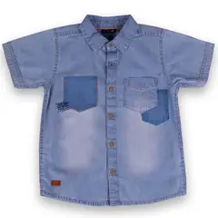 PILLIN - Camisa Mezclilla Niño Denim