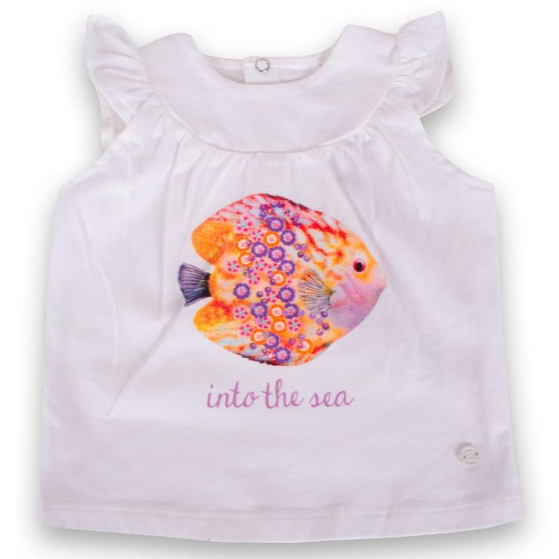 PILLIN - Polera Bebe Niña Blanco Pillin PILLIN
