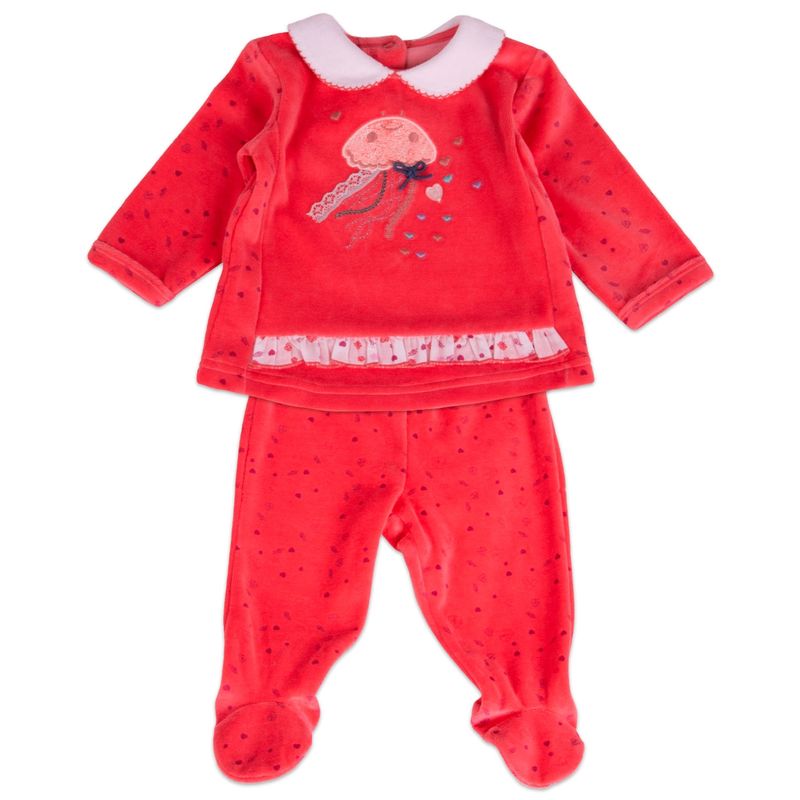 PILLIN - Conjunto Plush Bebe Niña Coral Pillin PILLIN
