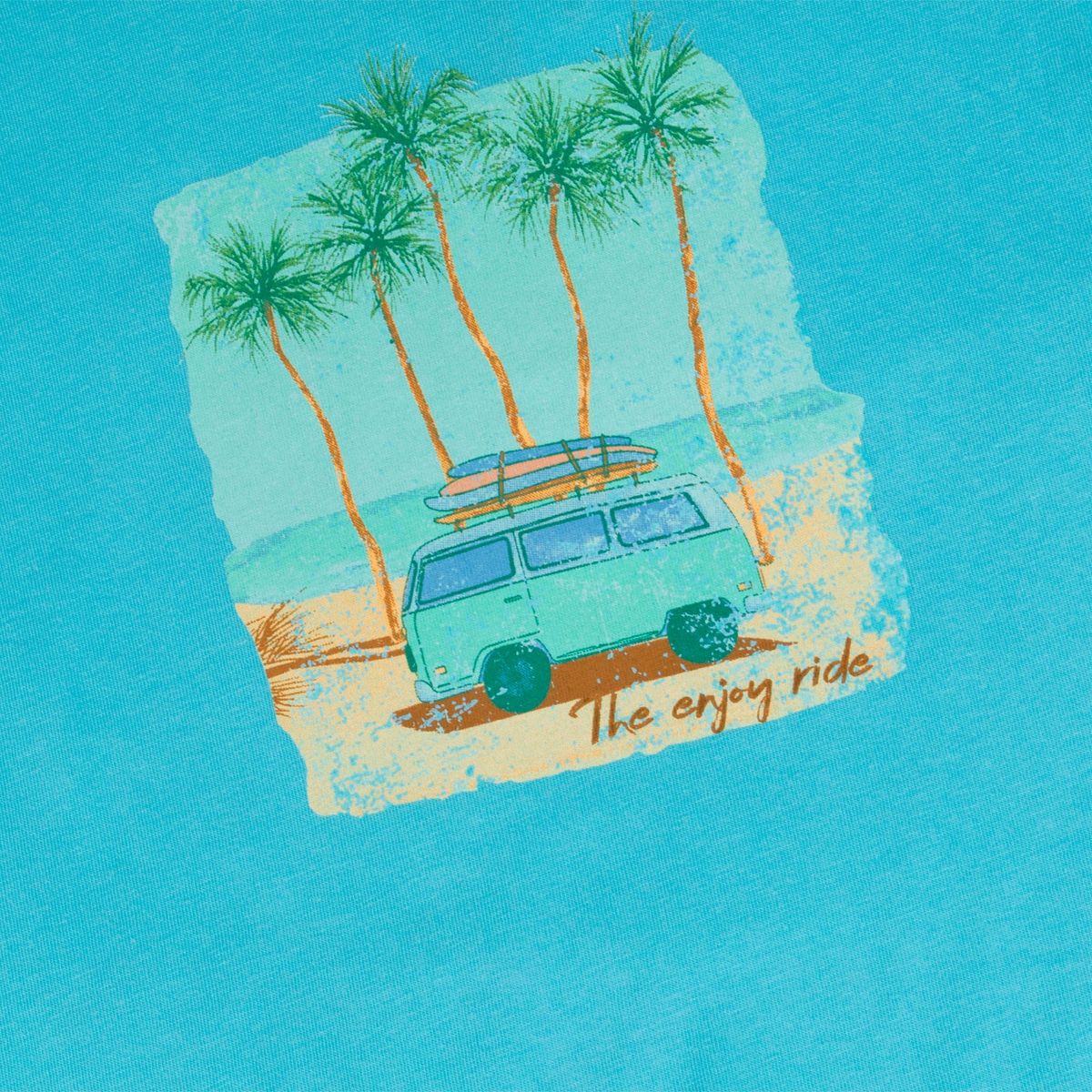 PILLIN - Polera Niño Turquesa Pillin PILLIN