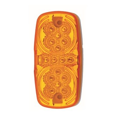 Farol de Senal Lateral 16 LED Multivoltaje Ambar