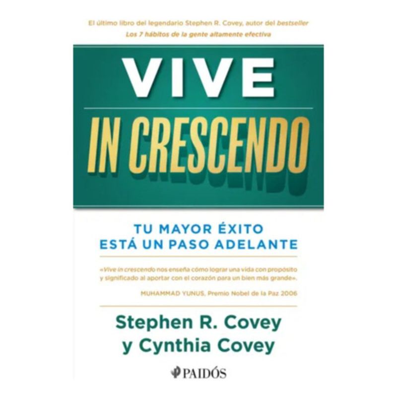PAIDOS - Libro Vive In Crescendo - Stephen R. Covey