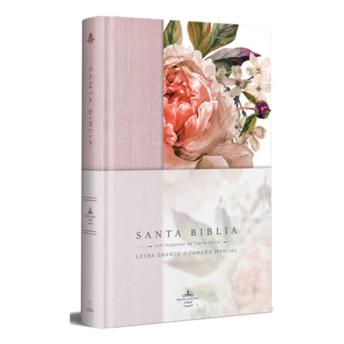 PENGUIN - Biblia Rvr60 - Tapa Dura - Tela Rosada Con Flores