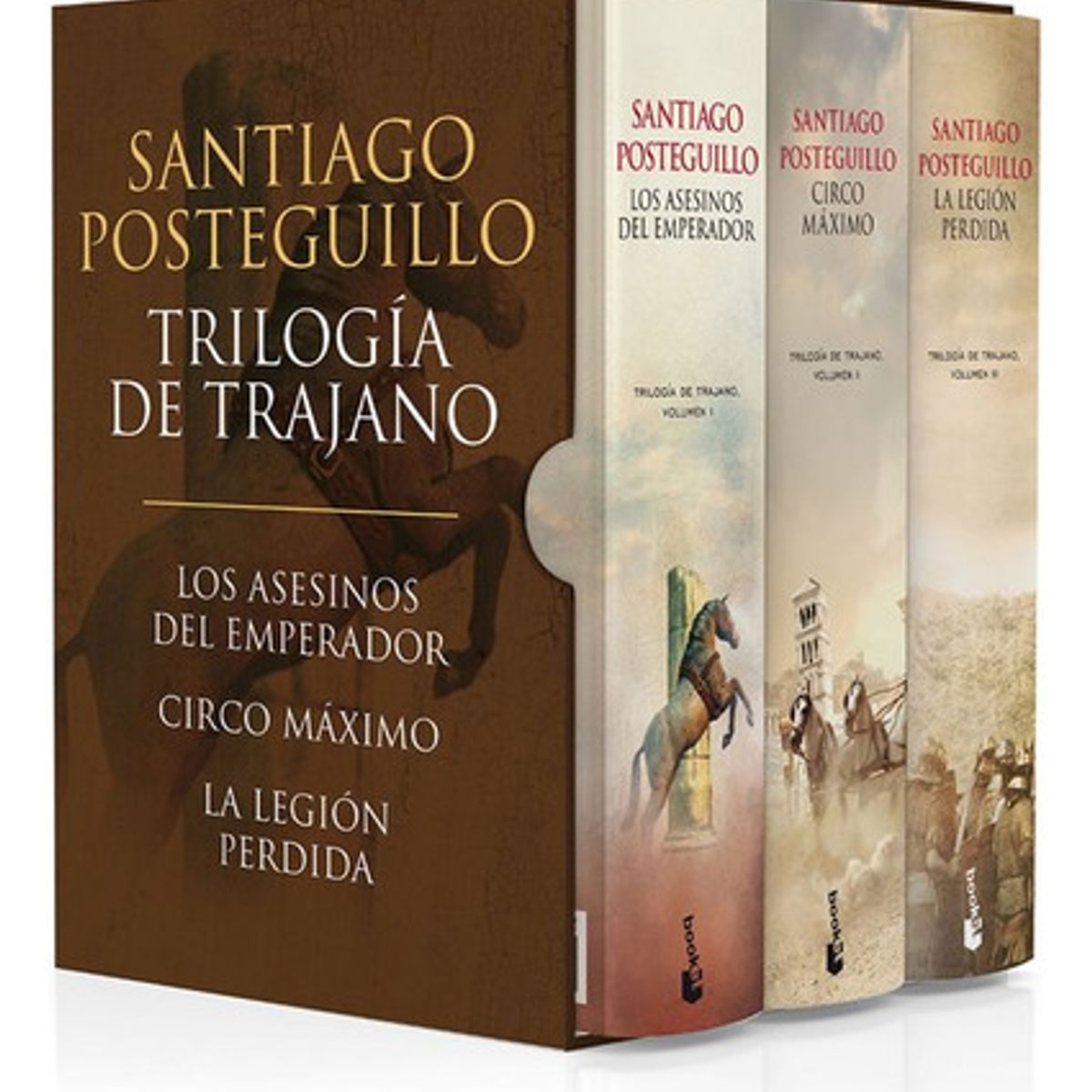 BOOKET - Estuche Trilogía De Trajano - Santiago Posteguillo - Booket