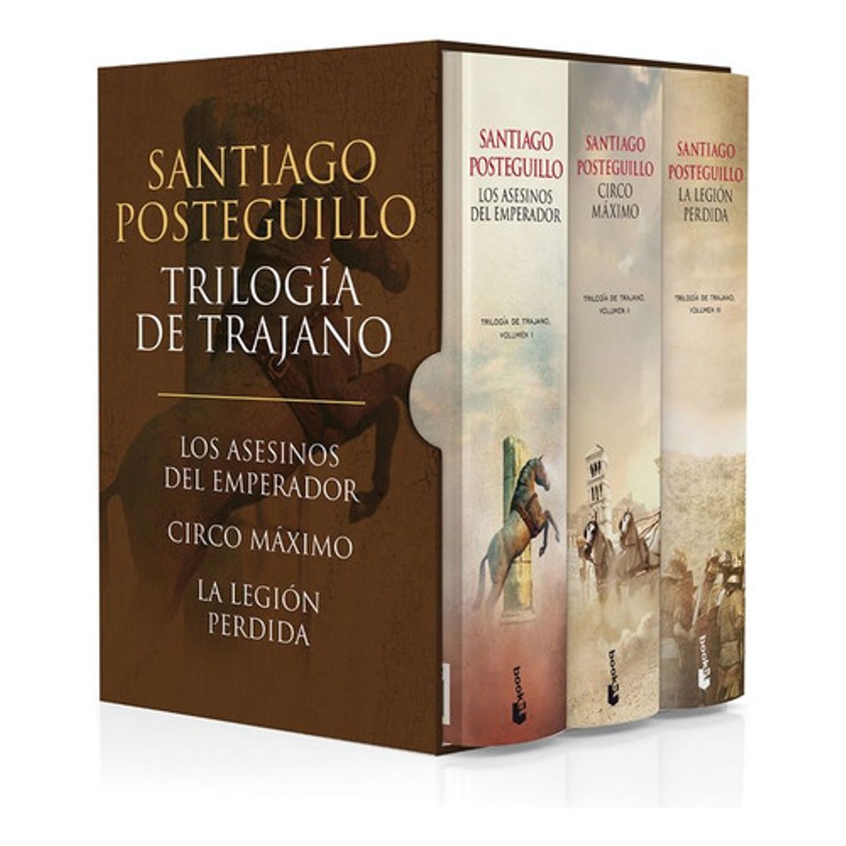 BOOKET - Estuche Trilogía De Trajano - Santiago Posteguillo - Booket