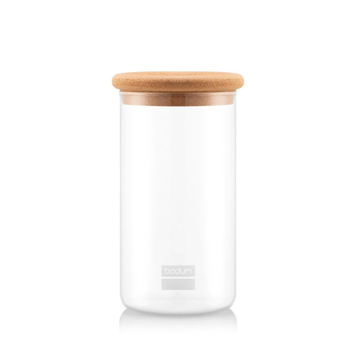 BODUM - Jarro de Almacenamiento Bodum – Vidrio Borosilicato 2,0 L con Tapa de Corcho Natural