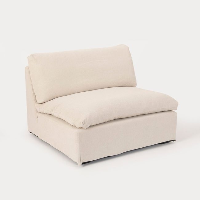 MILK - Sillón Seccional Jacques Centro Crudo