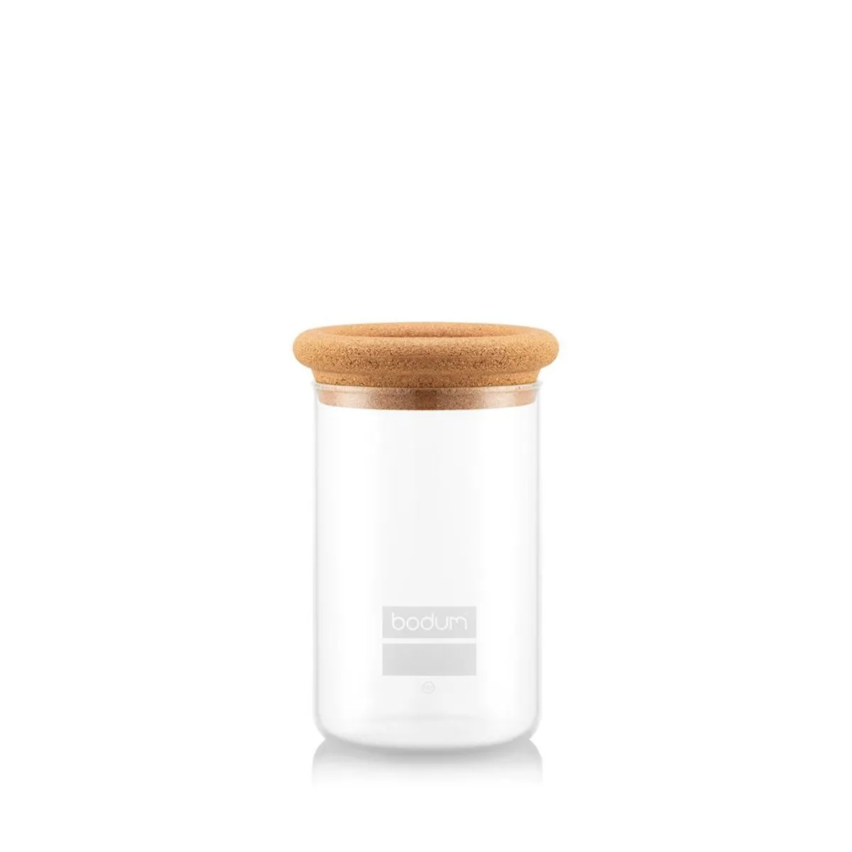 BODUM - Jarro de Almacenamiento Bodum – Vidrio Borosilicato 0,6 L con Tapa de Corcho Natural