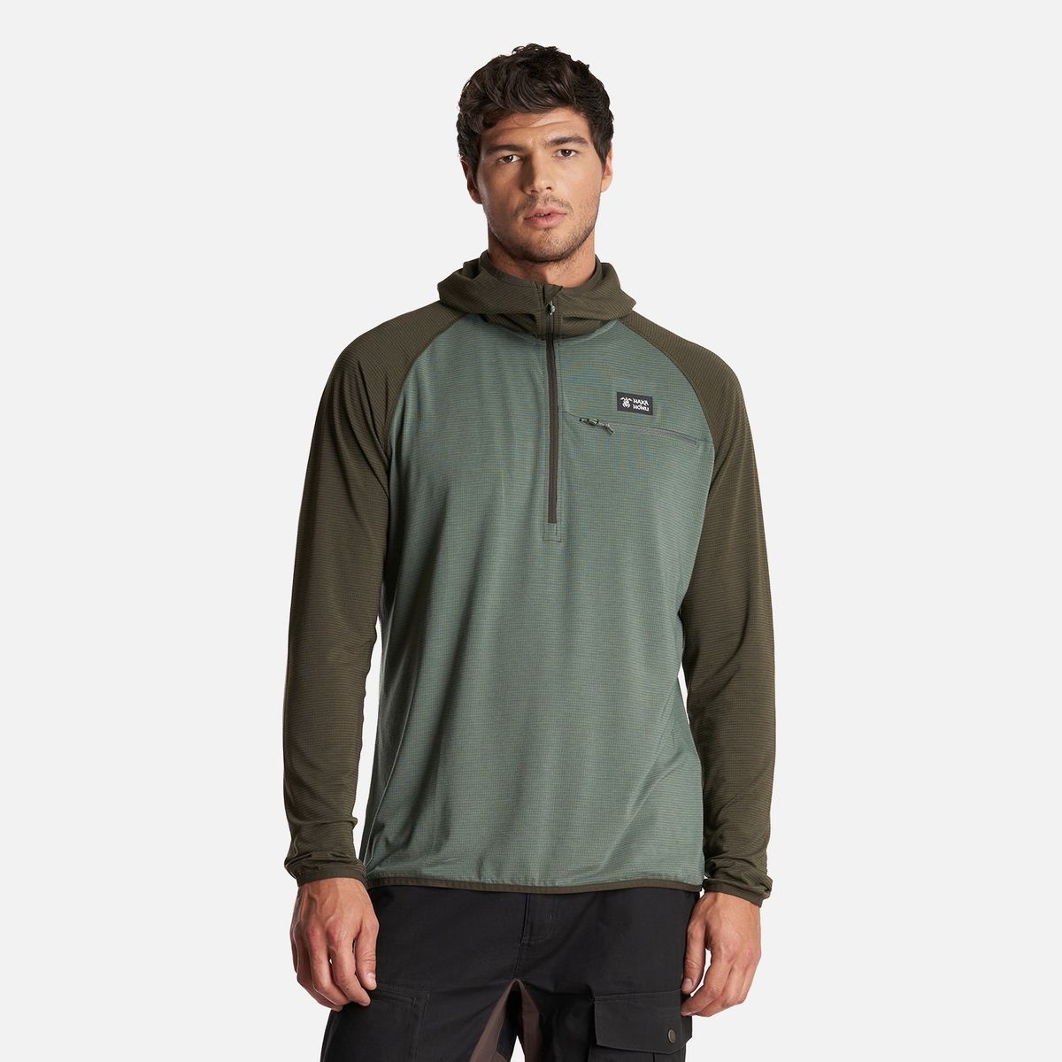 HAKA HONU - Poleron Hombre Taina Pro Verde Musgo Haka Honu