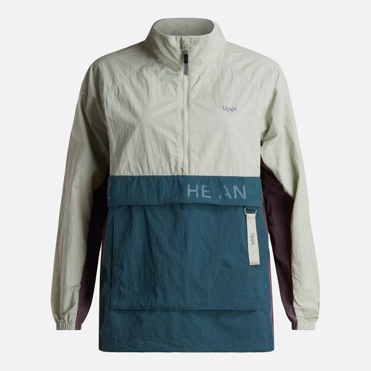 LIPPI - Chaqueta Mujer  WindCity WindBreaker 1/4 Zip Jacket Jade Lippi