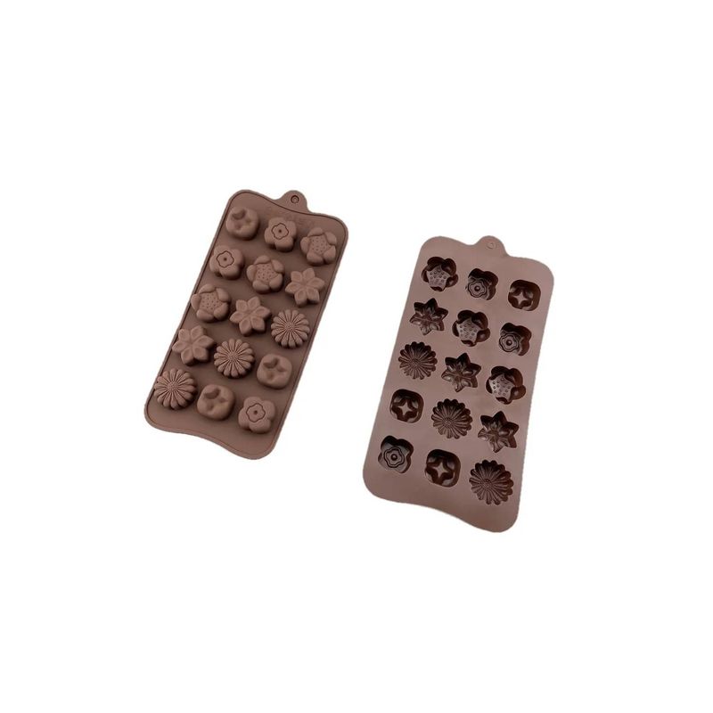 GENERICO - Molde Silicona Para Chocolates Flores.
