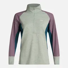 LIPPI - Poleron Mujer Egger 1/4 Zip Melange Jade