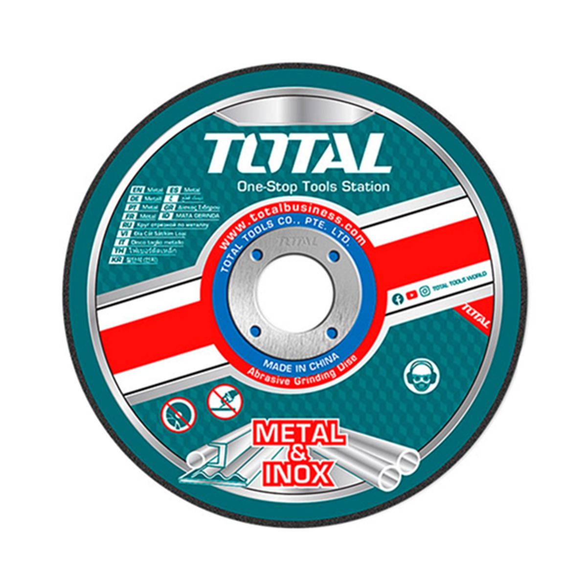 TOTAL TOOLS - Disco Corte Metal Acero Inox 9 230mm Total Tac2162301