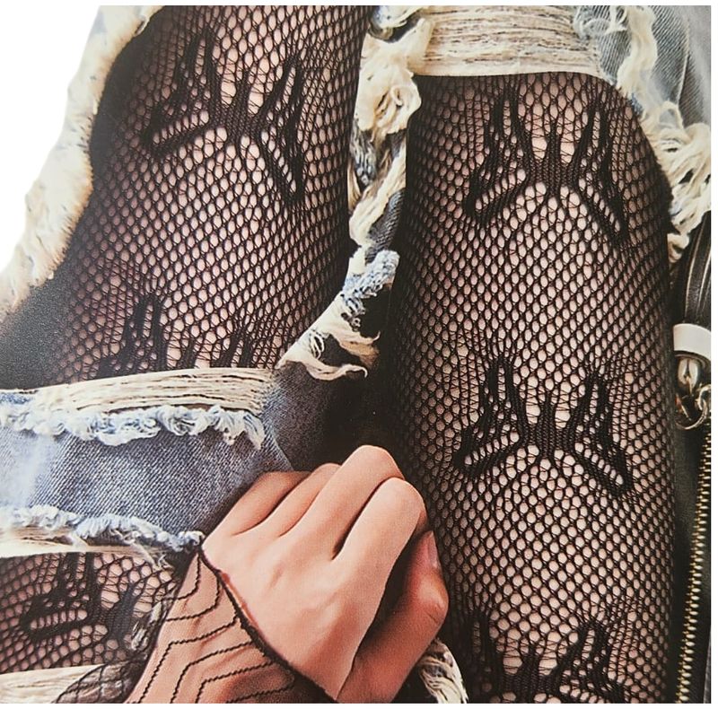 VICALLY FASHION - Panty Rejilla Red Con Diseños