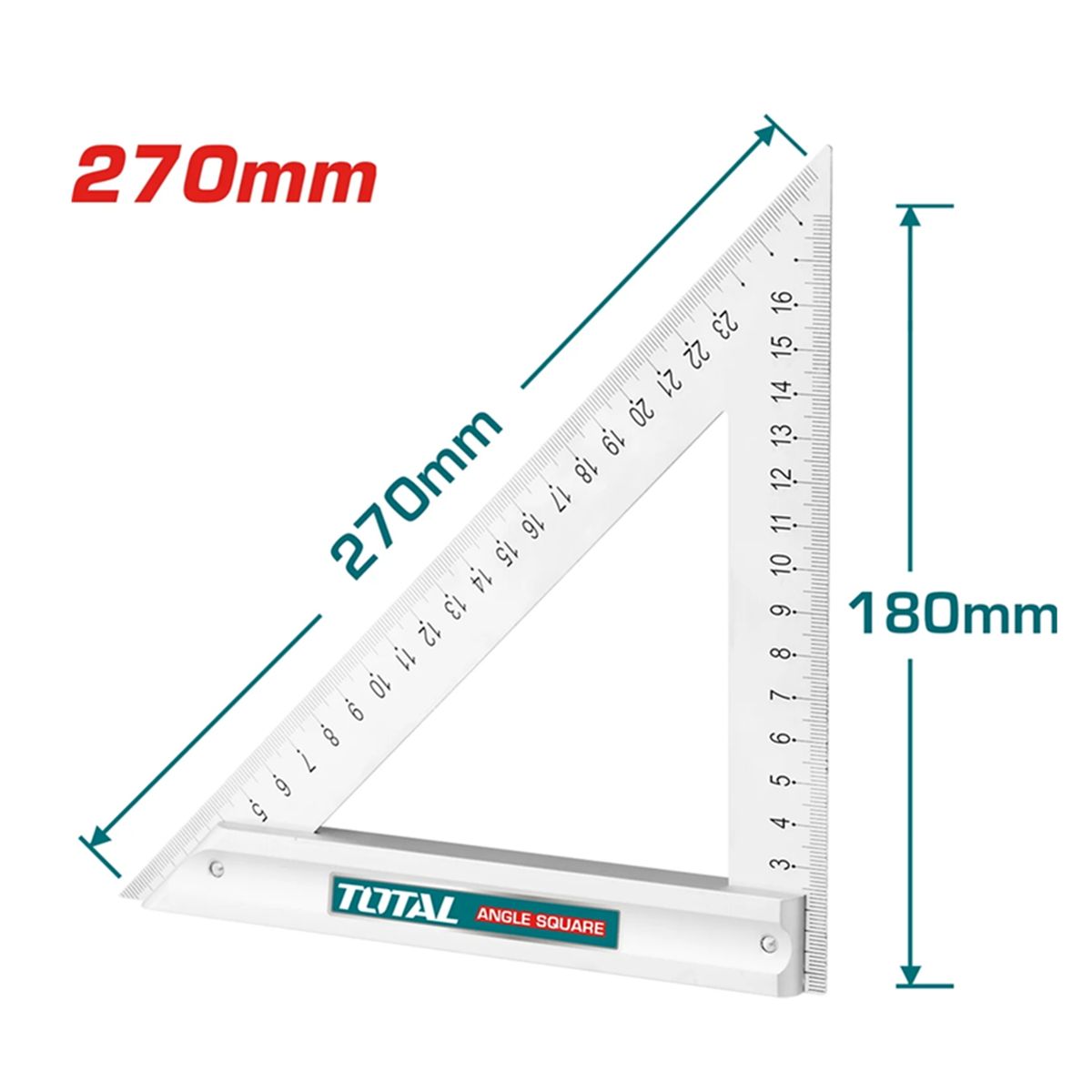 TOTAL TOOLS - Escuadra Angular 270 X 180mm Triangular Carpinteria Total