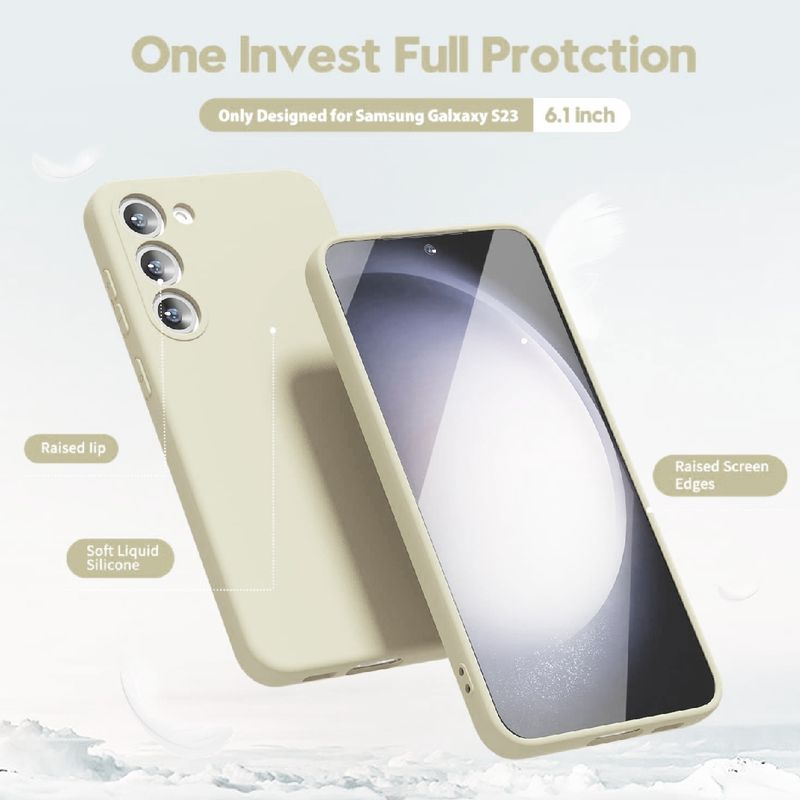 GENERICO - Carcasa para Samsung S23 5G Silicona Antideslizante Suave