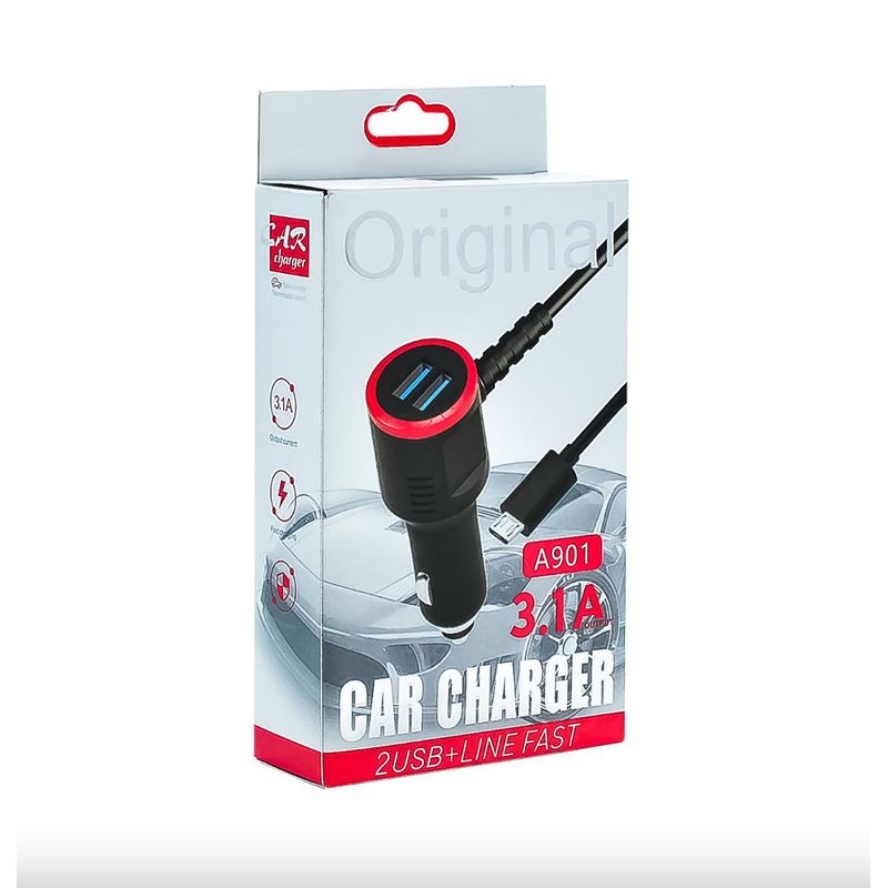 GENERICO - Cargador Usb Auto A901 31A FastCharger