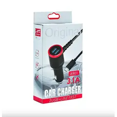 GENERICO - Cargador Usb Auto A901 31A FastCharger