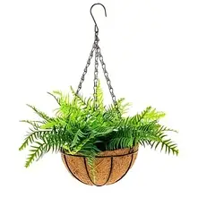 THE GREEN STORE - Helecho artificial colgante con maceta