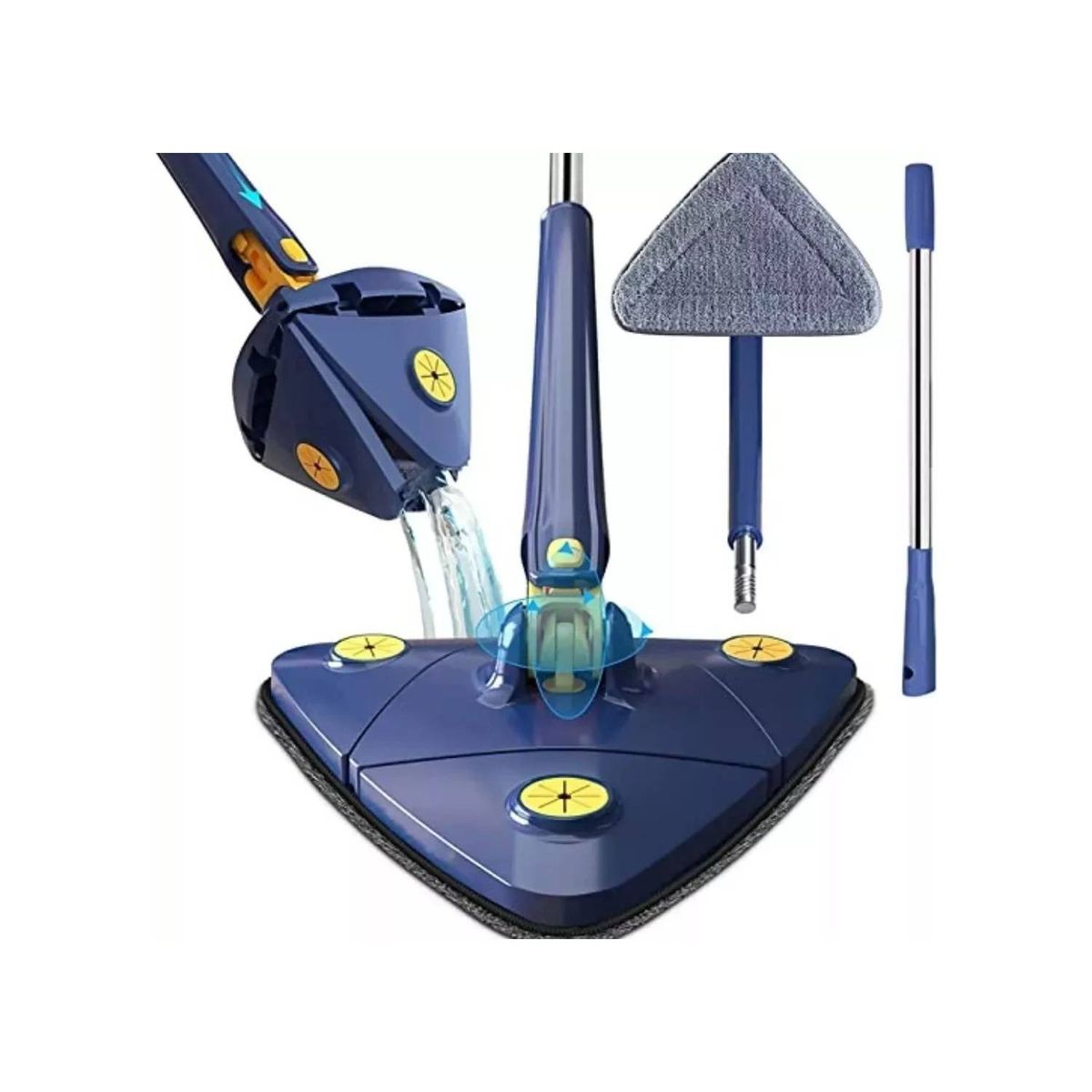 U BUY - Mopa Trapeador Gira 360° Triangular Escurridor Automatico Xl