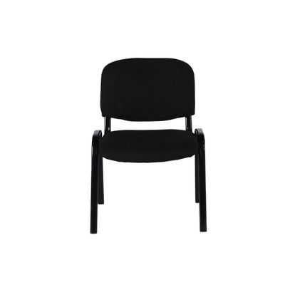 Imagen 2 del producto Silla ISO Meeting Acero y Tapiz Negro Acolchado Apilable