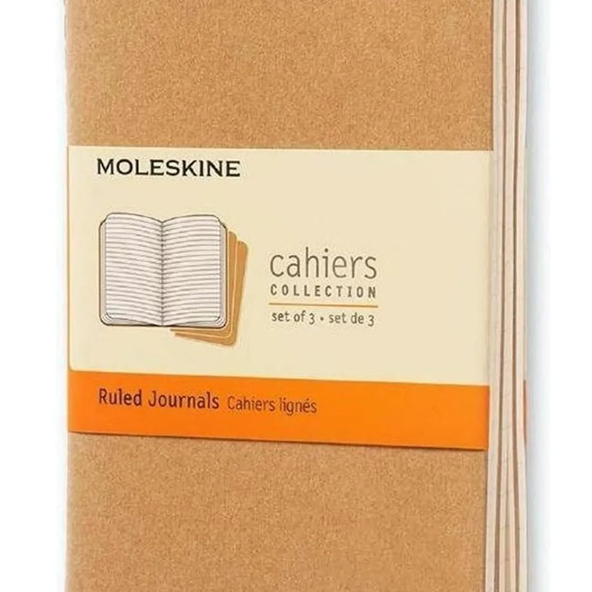MOLESKINE - Libretas Cahier. Set de 3 - T. Blanda - Pocket - De rayas