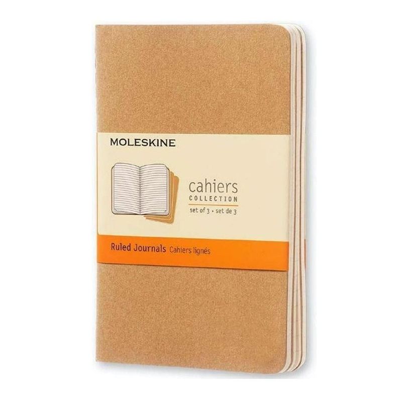 MOLESKINE - Cahier. Set de 3 - T. Blanda - Pocket - De rayas