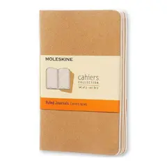 MOLESKINE - Cahier. Set de 3 - T. Blanda - Pocket - De rayas