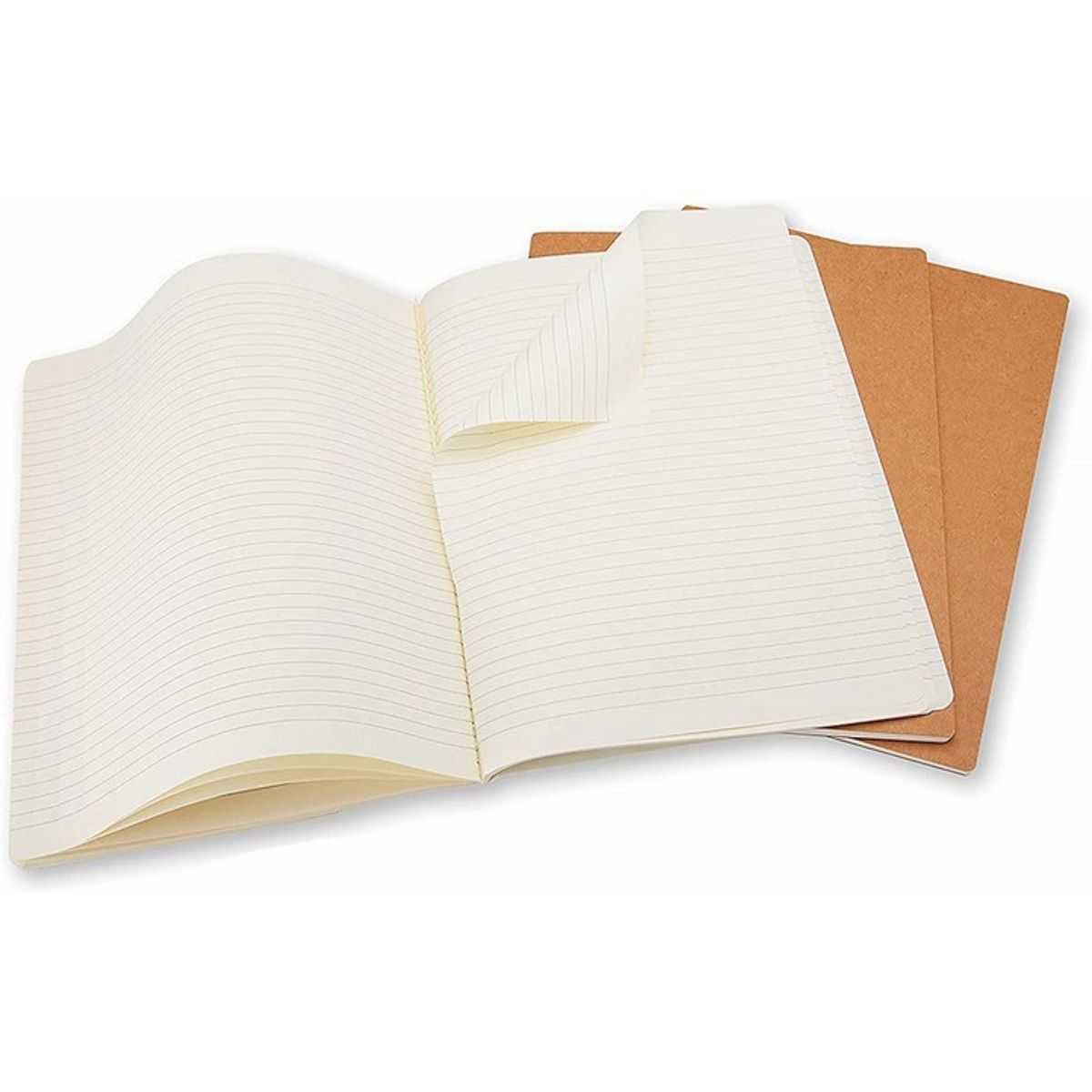 MOLESKINE - Libretas Cahier. Set de 3 - T. Blanda - Pocket - De rayas