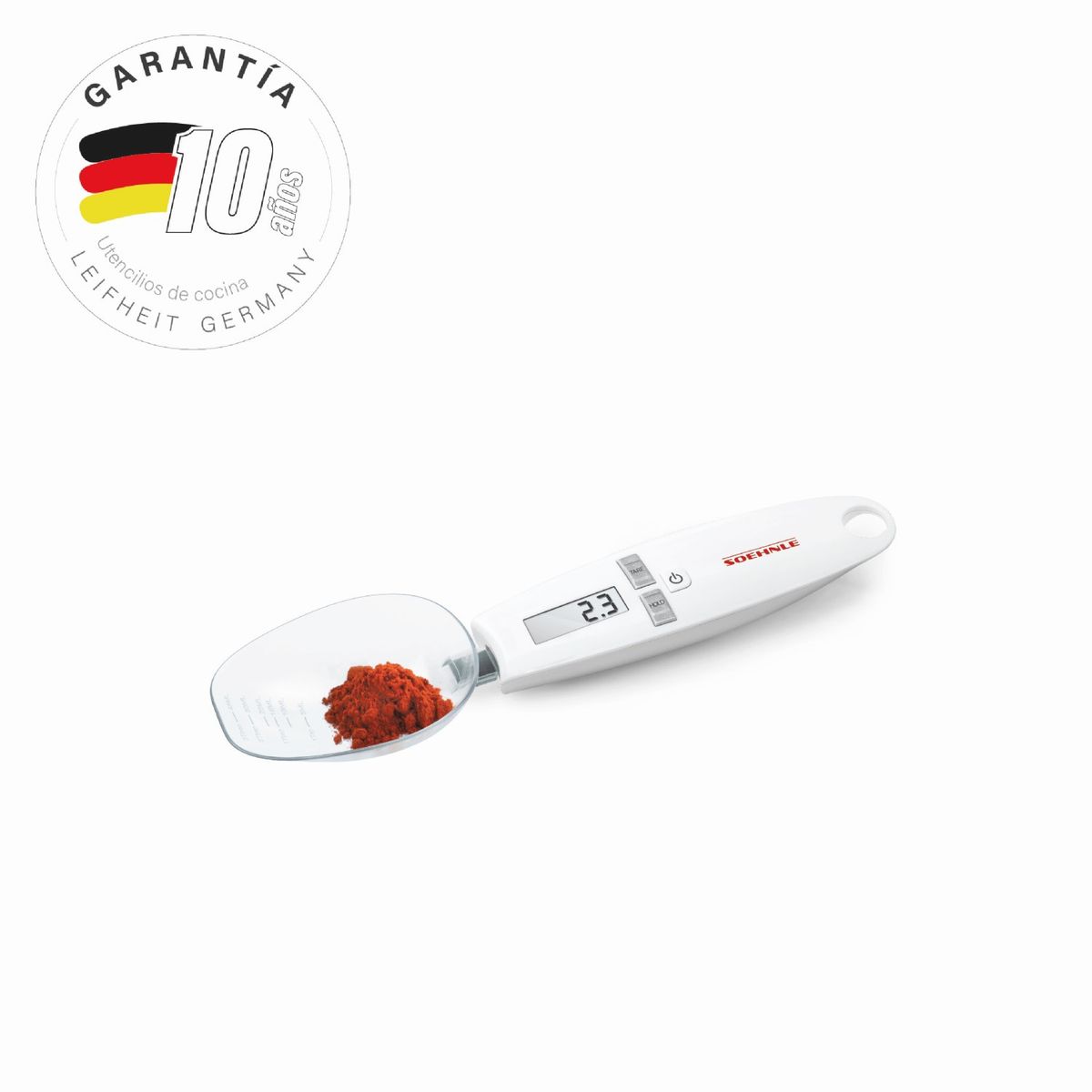 SOEHNLE - Balanza de cocina con cuchara medidora