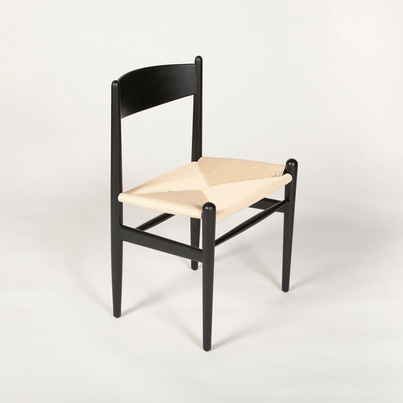 MILK - SILLA COMEDOR GRAND CUERDA NEGRA