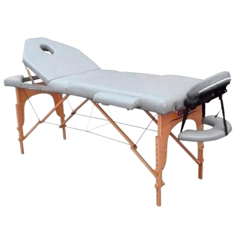 NANOFORT - Camilla Masaje Nanofort Plegable Spa Fisioterapia 3 Cuerpos Blanco.
