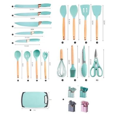 Imagen 2 del producto Set De Utensilios de Cocina Silicona 19 Piezas