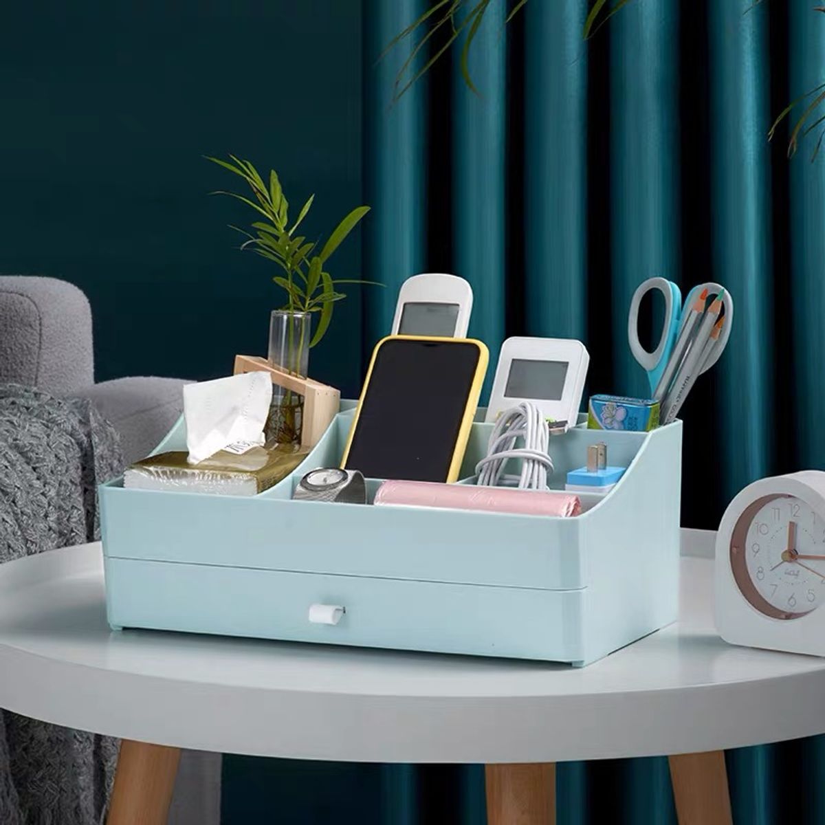 GENERICO - Caja Organizador Cosméticos Portatil De Maquillaje Amarillo 8101