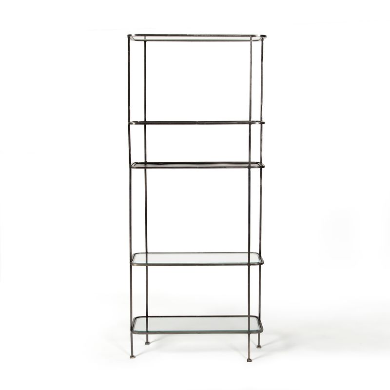 THE POPULAR DESIGN - LIBRERO METAL NEGRO KAREN