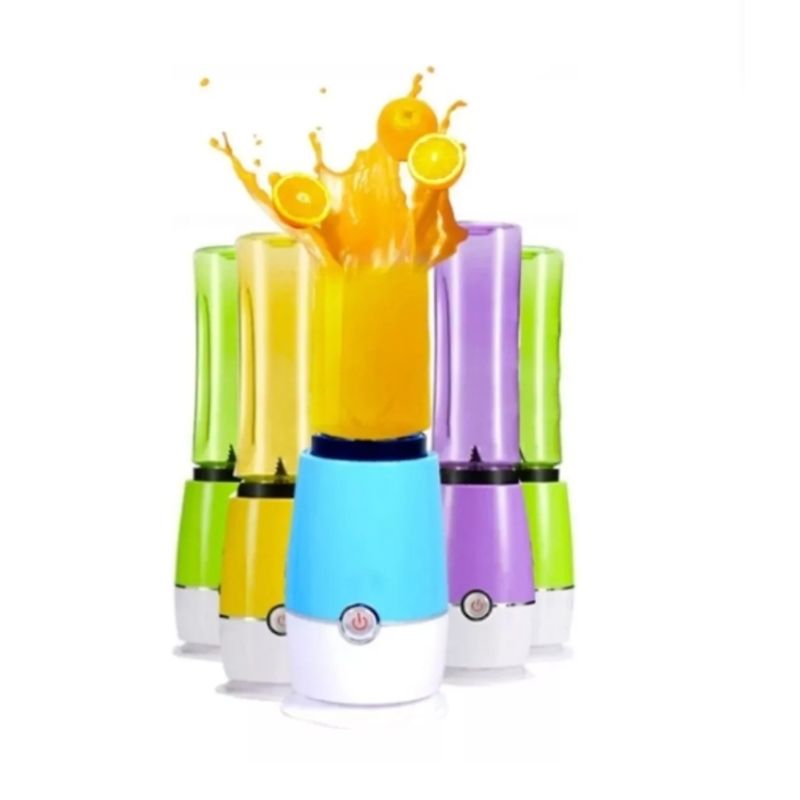 U BUY - Juguera Portátil Licuadora 2 Vasos Juguer Amarillo