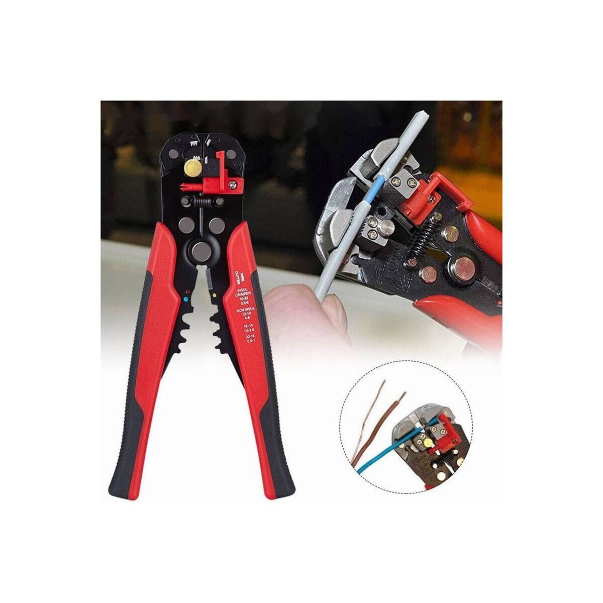 U BUY - Pinza Pelacables Automatico 8 Pulgadas 5-in-1