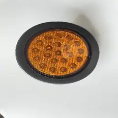 FLAMINGOS - 4" Diametro Farol de 21 LED Multivoltaje Ambar